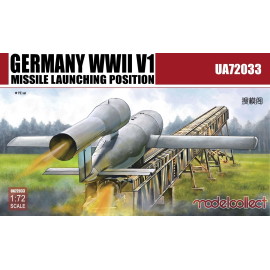 Germany WWII V1 Missile launching positi 2 in 1 Model kit