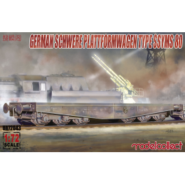 Germany Heavy platform wagon type ssyms 80 Model kit