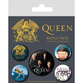 Queen pack 5 badges Classic 