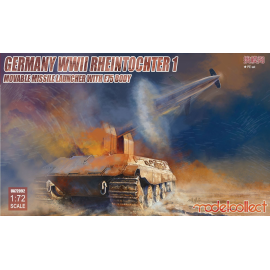 Germany WWII Rheintochter 1 movable Missile launcher with E75 body Model kit