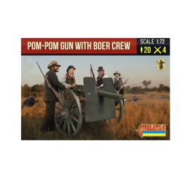 Pom-Pom Gun with Boer Crew Figure