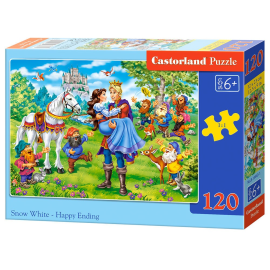 Snow White-Happy Ending,Puzzle 120 Teile 