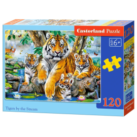 Tigers by the Stream, Puzzle 120 Teile 
