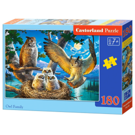 Owl Family, Puzzle 180Teile 