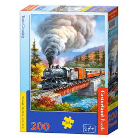 Train Crossing, Puzzle 200 Teile 