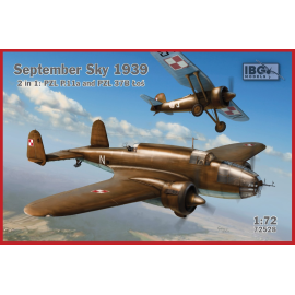 September Sky 1939 - 2 in 1 - PZL 37B ?oś and PZL P.11a Model kit