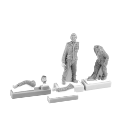Saab Viggen Ground Crew (2 figs.) A pair of ground crew-mechanics to come with your 1/48 Viggen model. One of the figures is por