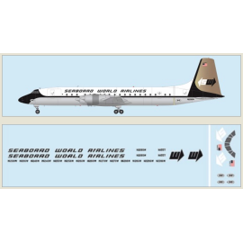 Canadair CL-44 - Seaboard World Airliners Includes a laser-printed and silk-screened decal Model kit