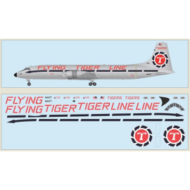 Canadair CL-44 - Flying Tiger Line Includes a silk-screened decal. Model kit