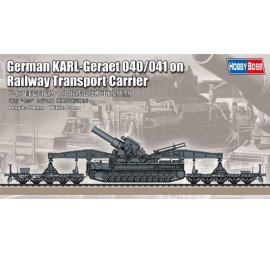 German KARL-Geraet 040/041 on the railroad Model kit
