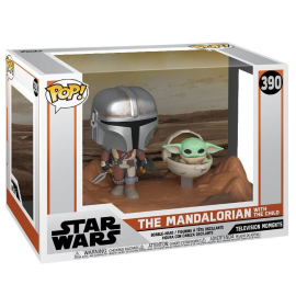 The Mandalorian pack 2 POP Moment! Vinyl figurines Mandalorian & Child 9 cm Pop figures