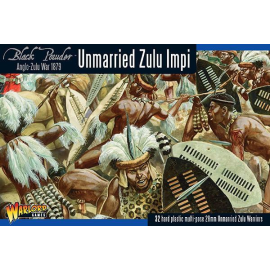 Unmarried Zulu Impi Add-on and figurine sets for figurine games
