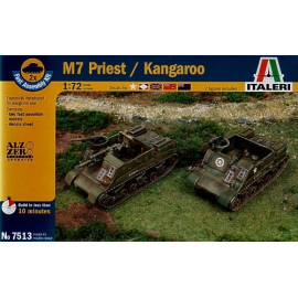 M7 Priest 105mm HMC includes 2 snap together vehicles Model kit