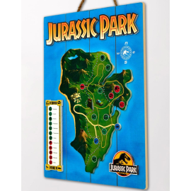 Jurassic Park WoodArts 3D wooden picture Isla Nublar 30 x 40 cm