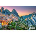 Sunrise over Castelmezzano, 1500 piece puzzle Jigsaw puzzle