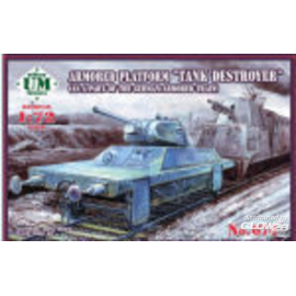 Armored Platform Tank Destroyer (as a part of the German armored train) Model kit