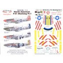 North American P-51D Mustangs Part 1. (4) 415459 HL-B 308 FS/31 FG Capt John Voll `American Beauty/Luvely Lila′ Red bands on tai