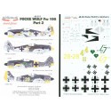 Focke Wulf Fw 190A (4) Yellow 4+1 Oblt Siegfried Schnell 9/JG2 with kill markings yellow rudder under nose and wing tips Yellow 