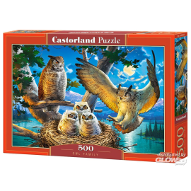 Owl Family, Puzzle 500 Teile 