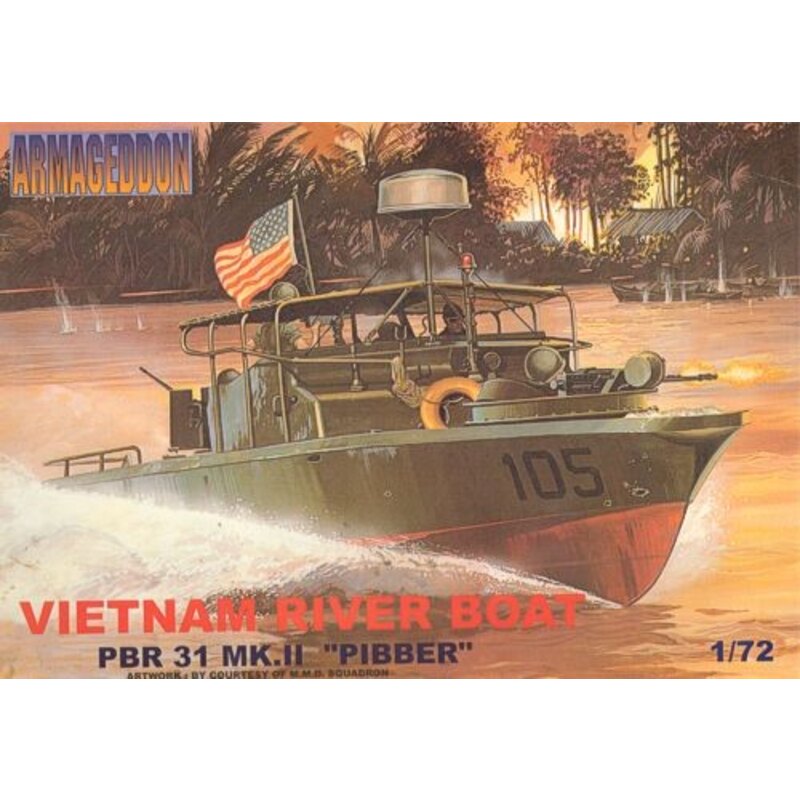P.B.R. US Navy River Patrol Boat Vietnam Model kit