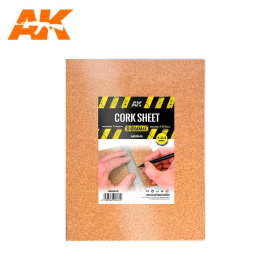 Cork Sheet – FINE grained 200x300x1-2-3mm 