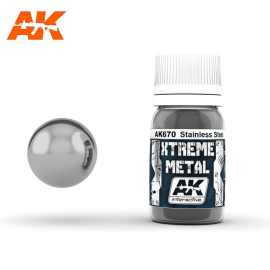 XTREME METAL STAINLESS STEEL 30ml Model color