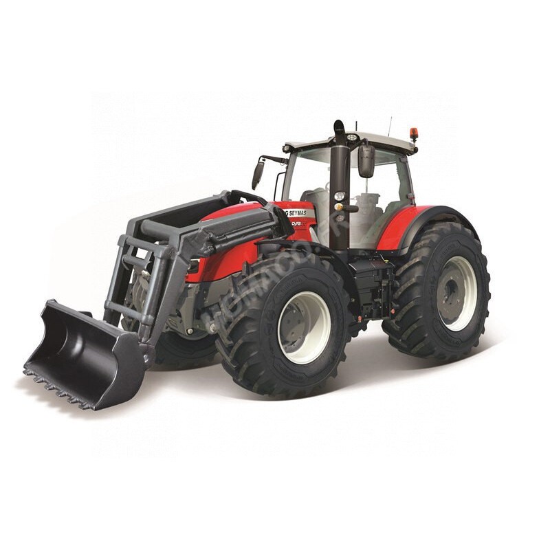 MASSEY FERGUSON 8740S WITH LOADER - FRICTION TRACTOR Die-cast farm