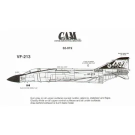 F-4J Phantom 155882 VF-213 Black Lions NH/100 CAG USS Kittyhawk