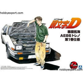 INITIAL D TAKUMI FUJIWARA SPRINTER TRUENO AE86 COMIC VERSION Model kit