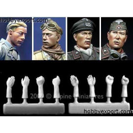 PANZER CREW HEADS AND HANDS Figure