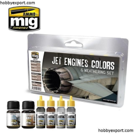 JET ENGINE COLORS AND WEATHERING SET 