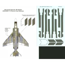 USN and USMC F-4 Phantom Dark Grey Fuselage and Wing Walkways