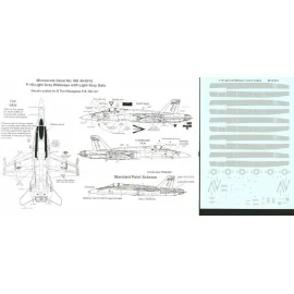 McDonnell Douglas F/A-18 Hornet Light Grey Walkways Stencil Data Walkways etc