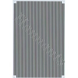 1/16 Black Parallel Stripes