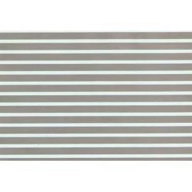 1/4 Silver Parallel Stripes