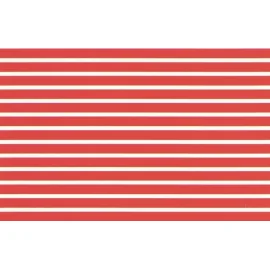 1/4 Parallel Stripes Red