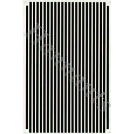 1/8 Parallel Stripes Black