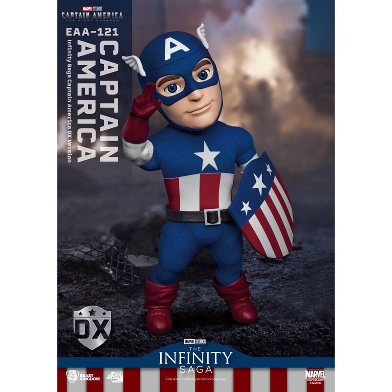 Captain America: The First Avenger Egg Attack Action Figure Captain America DX Version 17 cm