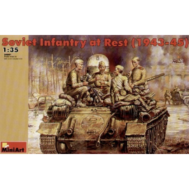Soviet Infantry at rest Model kit