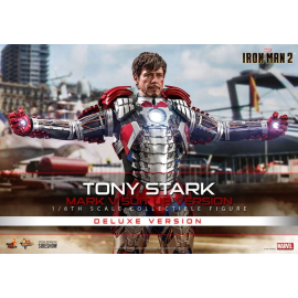 Iron Man 2 Action Figure Movie Masterpiece 1/6 Tony Stark (Mark V Suit Up Version) Deluxe 31 cm