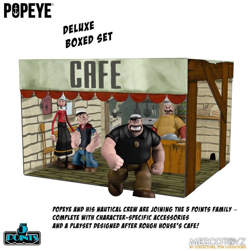 Popeye Figures 5 Points Deluxe Box Set 9 cm