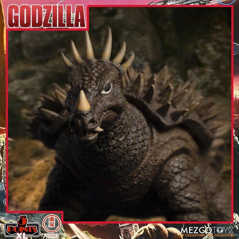 Godzilla: Invaders Attack Action Figures 5 Points XL Deluxe Box Set Round 1 11 cm