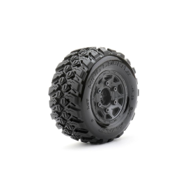 Extreme SC King Cobra tires on black TRX Slash rims 