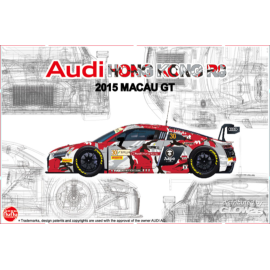 Audi Hong Kong R8 2015 MACAU GT Model kit