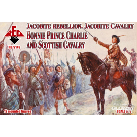 Jacobite Rebellion. Jacobite Cavalry. Bonnie Prince Charlie and Scottish Cavalry Model kit