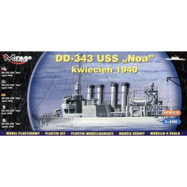 DD-343 USS Noa April 1940 Ship model kit