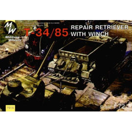 T-34/85 repair tractor with winch Military model kit