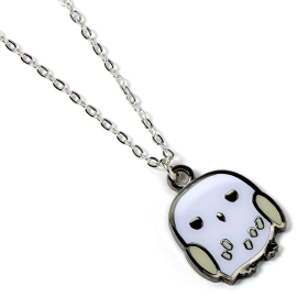 Harry Potter Cutie Collection Hedwig Silver Plated Pendant and Necklace 