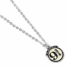 Harry Potter Pendant and Necklace Silver Plated Platform 9 3/4 