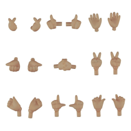 Original Character Accessories for Nendoroid Doll Hand Parts Set 02 (Cinnamon) Action Figure